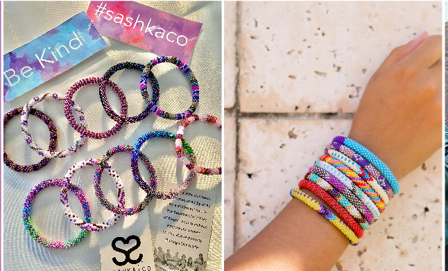 SASHKA CO. Glass Beaded Bracelet